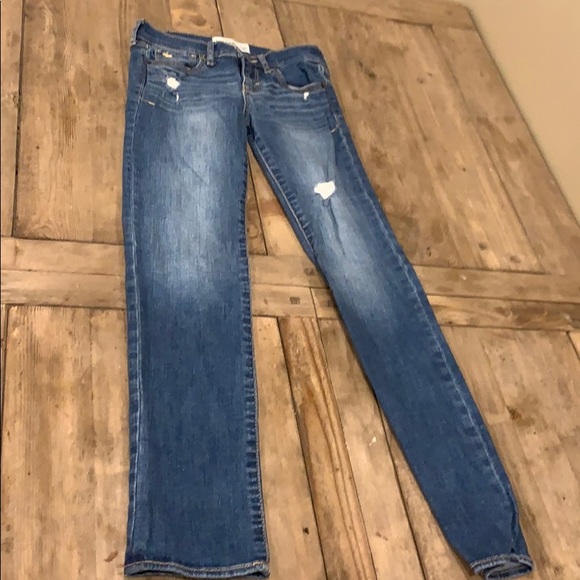 Mid rise Abercrombie kids distressed jeans - Picture 1 of 5